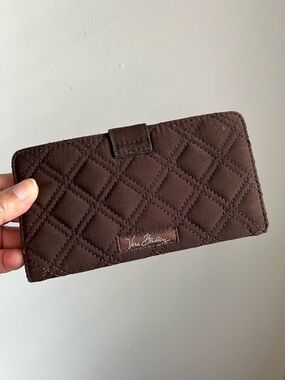 Vera Bradley Brown Quilted Wallet